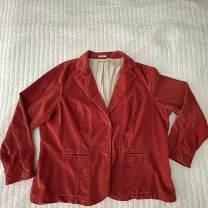 XL burnt orange corduroy blazer
